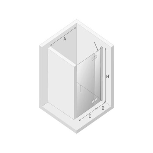Душевая дверь New TrendyNEW RENOMA P (100x195)
