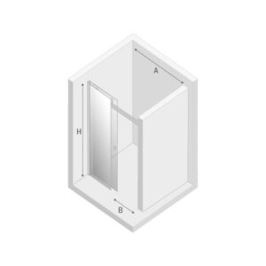Душевая дверь New Trendy DIORA (140×190)