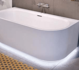 Ванна акриловая DESIRE WALL MOUNTED 184×84 LED
