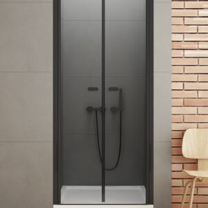 Душевая дверь New Trendy NEW SOLEO BLACK двойные двери (150×195)