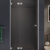 Душевая дверь New Trendy NEW SOLEO BLACK (90x195) со стационарным фрагментом