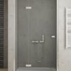 Душевая дверь New TrendyNEW SOLEO BLACK (100x195) со стационарным фрагментом