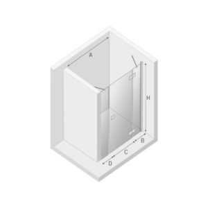 Душевая дверь New Trendy REFLEXA PLUS P (110×200)