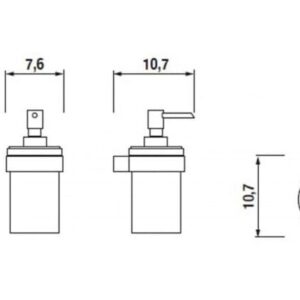 Дозатор для жидкого мыла JIKA Pure, H3833B20041001