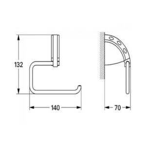 Бумагодержатель GROHE SENTOSA 40244000