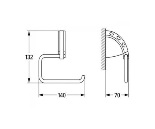 Бумаготримач GROHE SENTOSA 40244000 - Зображення 2