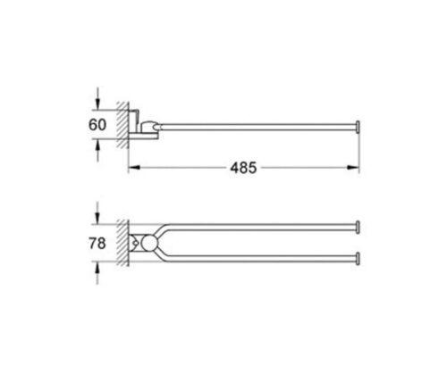 Полотенцедержатель GROHE EСTOS 40258000 — изображение 2