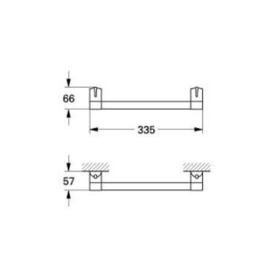 Тримач для ванни 300 мм 40261000 Grohe ECTOS